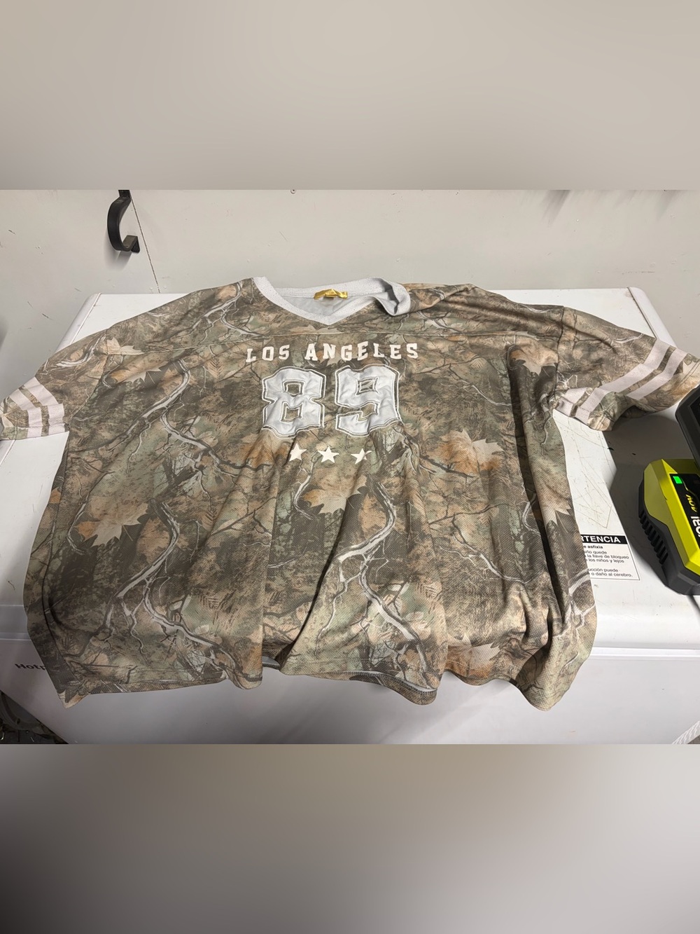 Los Angeles 89 Camo Crew Neck Short Sleeve Logo Graphic T-Shirt Jersey size 3X